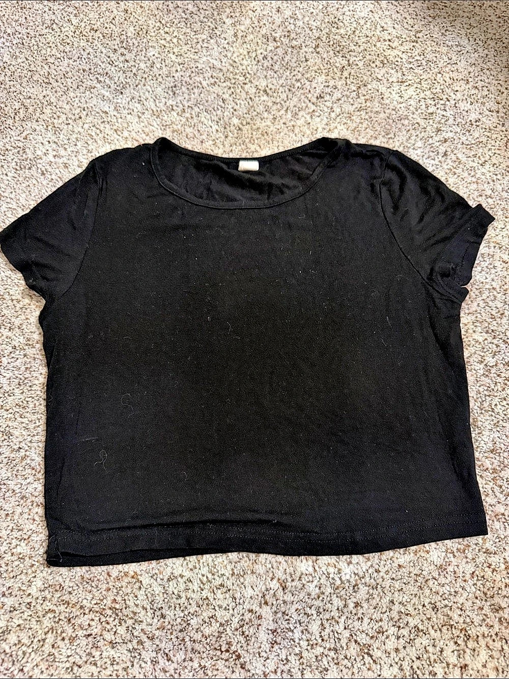 Short Sleeve Tee in Black Size Medium